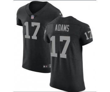 Men's Las Vegas Raiders  #17 Davante Adams Black Team Color Men's Stitched NFL Vapor Untouchable Elite Jersey