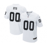 Men's Nike Oakland Raiders #0 Jim Otto Elite White NFL Jersey