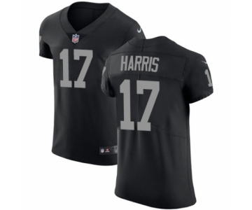 Men's Nike Oakland Raiders #17 Dwayne Harris Black Team Color Vapor Untouchable Elite Player NFL Jersey