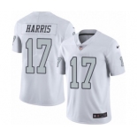 Men's Nike Oakland Raiders #17 Dwayne Harris Elite White Rush Vapor Untouchable NFL Jersey