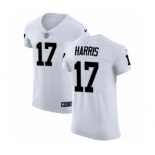 Men's Nike Oakland Raiders #17 Dwayne Harris White Vapor Untouchable Elite Player NFL Jersey