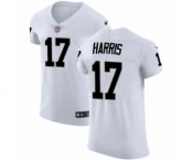 Men's Nike Oakland Raiders #17 Dwayne Harris White Vapor Untouchable Elite Player NFL Jersey