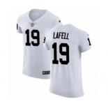 Men's Nike Oakland Raiders #19 Brandon LaFell White Vapor Untouchable Elite Player NFL Jersey