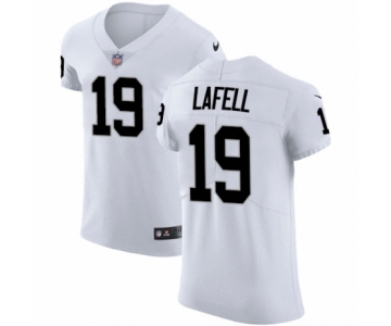 Men's Nike Oakland Raiders #19 Brandon LaFell White Vapor Untouchable Elite Player NFL Jersey