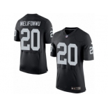 Men's Nike Oakland Raiders #20 Obi Melifonwu Elite Black Team Color NFL Jersey