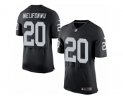 Men's Nike Oakland Raiders #20 Obi Melifonwu Elite Black Team Color NFL Jersey