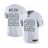 Men's Nike Oakland Raiders #22 Rashaan Melvin Elite White Rush Vapor Untouchable NFL Jersey