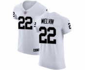 Men's Nike Oakland Raiders #22 Rashaan Melvin White Vapor Untouchable Elite Player NFL Jersey