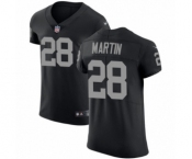 Men's Nike Oakland Raiders #28 Doug Martin Black Team Color Vapor Untouchable Elite Player NFL Jersey