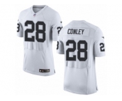 Men's Nike Oakland Raiders #28 Gareon Conley Elite White NFL Jersey