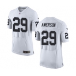 Men's Nike Oakland Raiders #29 David Amerson Elite White NFL Jersey