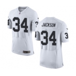 Men's Nike Oakland Raiders #34 Bo Jackson Elite White NFL Jersey