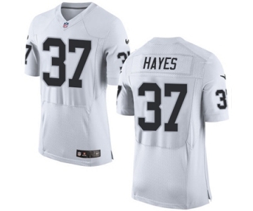 Men's Nike Oakland Raiders #37 Lester Hayes Elite White NFL Jersey