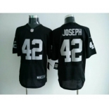 Men's Nike Oakland Raiders #42 Karl Joseph Game Black Elite Color NFL Jersey