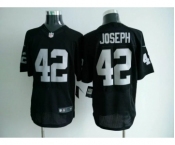 Men's Nike Oakland Raiders #42 Karl Joseph Game Black Elite Color NFL Jersey