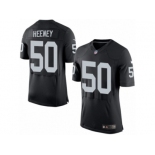 Men's Nike Oakland Raiders #50 Ben Heeney Elite Black Team Color NFL Jersey