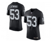 Men's Nike Oakland Raiders #53 Jelani Jenkins Elite Black Team Color NFL Jersey