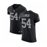 Men's Nike Oakland Raiders #54 Emmanuel Lamur Black Team Color Vapor Untouchable Elite Player NFL Jersey