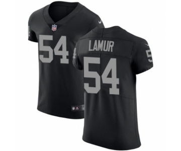 Men's Nike Oakland Raiders #54 Emmanuel Lamur Black Team Color Vapor Untouchable Elite Player NFL Jersey