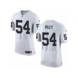 Men's Nike Oakland Raiders #54 Perry Riley Elite White NFL Jersey