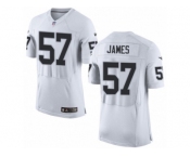 Men's Nike Oakland Raiders #57 Cory James Elite White NFL Jersey