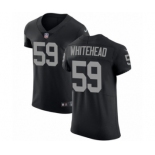 Men's Nike Oakland Raiders #59 Tahir Whitehead Black Team Color Vapor Untouchable Elite Player NFL Jersey