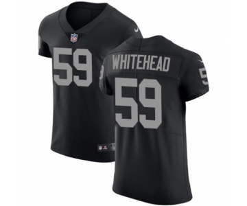 Men's Nike Oakland Raiders #59 Tahir Whitehead Black Team Color Vapor Untouchable Elite Player NFL Jersey