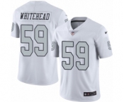 Men's Nike Oakland Raiders #59 Tahir Whitehead Elite White Rush Vapor Untouchable NFL Jersey