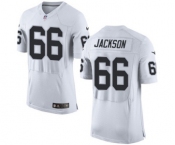 Men's Nike Oakland Raiders #66 Gabe Jackson Elite White NFL Jersey