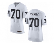 Men's Nike Oakland Raiders #70 Kelechi Osemele Elite White NFL Jersey