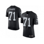 Men's Nike Oakland Raiders #71 David Sharpe Elite Black Team Color NFL Jersey