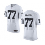 Men's Nike Oakland Raiders #77 Lyle Alzado Elite White NFL Jersey