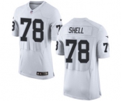 Men's Nike Oakland Raiders #78 Art Shell Elite White NFL Jersey