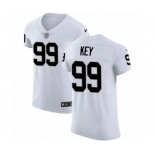 Men's Nike Oakland Raiders #99 Arden Key White Vapor Untouchable Elite Player NFL Jersey