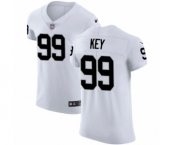 Men's Nike Oakland Raiders #99 Arden Key White Vapor Untouchable Elite Player NFL Jersey