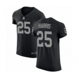 Men's Oakland Raiders #25 Erik Harris Black Team Color Vapor Untouchable Elite Player Football Jersey