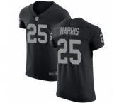 Men's Oakland Raiders #25 Erik Harris Black Team Color Vapor Untouchable Elite Player Football Jersey