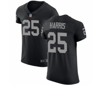 Men's Oakland Raiders #25 Erik Harris Black Team Color Vapor Untouchable Elite Player Football Jersey