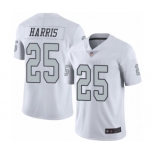 Men's Oakland Raiders #25 Erik Harris Elite White Rush Vapor Untouchable Football Jersey