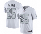 Men's Oakland Raiders #25 Erik Harris Elite White Rush Vapor Untouchable Football Jersey