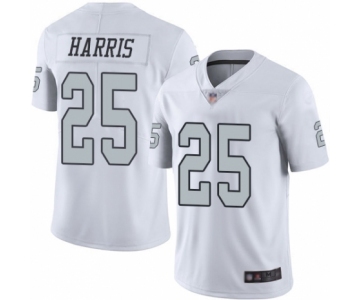 Men's Oakland Raiders #25 Erik Harris Elite White Rush Vapor Untouchable Football Jersey