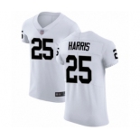 Men's Oakland Raiders #25 Erik Harris White Vapor Untouchable Elite Player Football Jersey