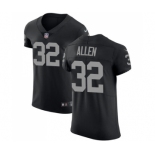 Men's Oakland Raiders #32 Marcus Allen Black Team Color Vapor Untouchable Elite Player Football Jersey