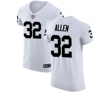 Men's Oakland Raiders #32 Marcus Allen White Vapor Untouchable Elite Player Football Jersey