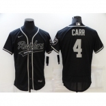 Men's Oakland Raiders #4 Derek Carr Black Nike Elite Jersey