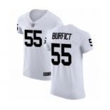 Men's Oakland Raiders #55 Vontaze Burfict White Vapor Untouchable Elite Player Football Jersey