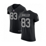 Men's Oakland Raiders #83 Darren Waller Black Team Color Vapor Untouchable Elite Player Football Jersey