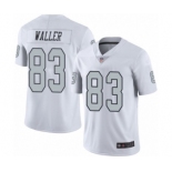 Men's Oakland Raiders #83 Darren Waller Elite White Rush Vapor Untouchable Football Jersey