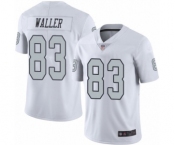 Men's Oakland Raiders #83 Darren Waller Elite White Rush Vapor Untouchable Football Jersey