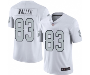 Men's Oakland Raiders #83 Darren Waller Elite White Rush Vapor Untouchable Football Jersey